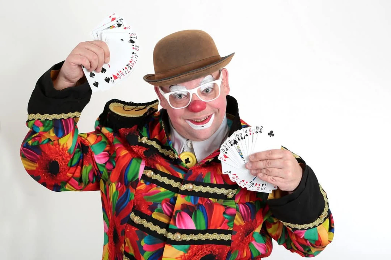 Clown Spekkie tijdens kinderentertainment