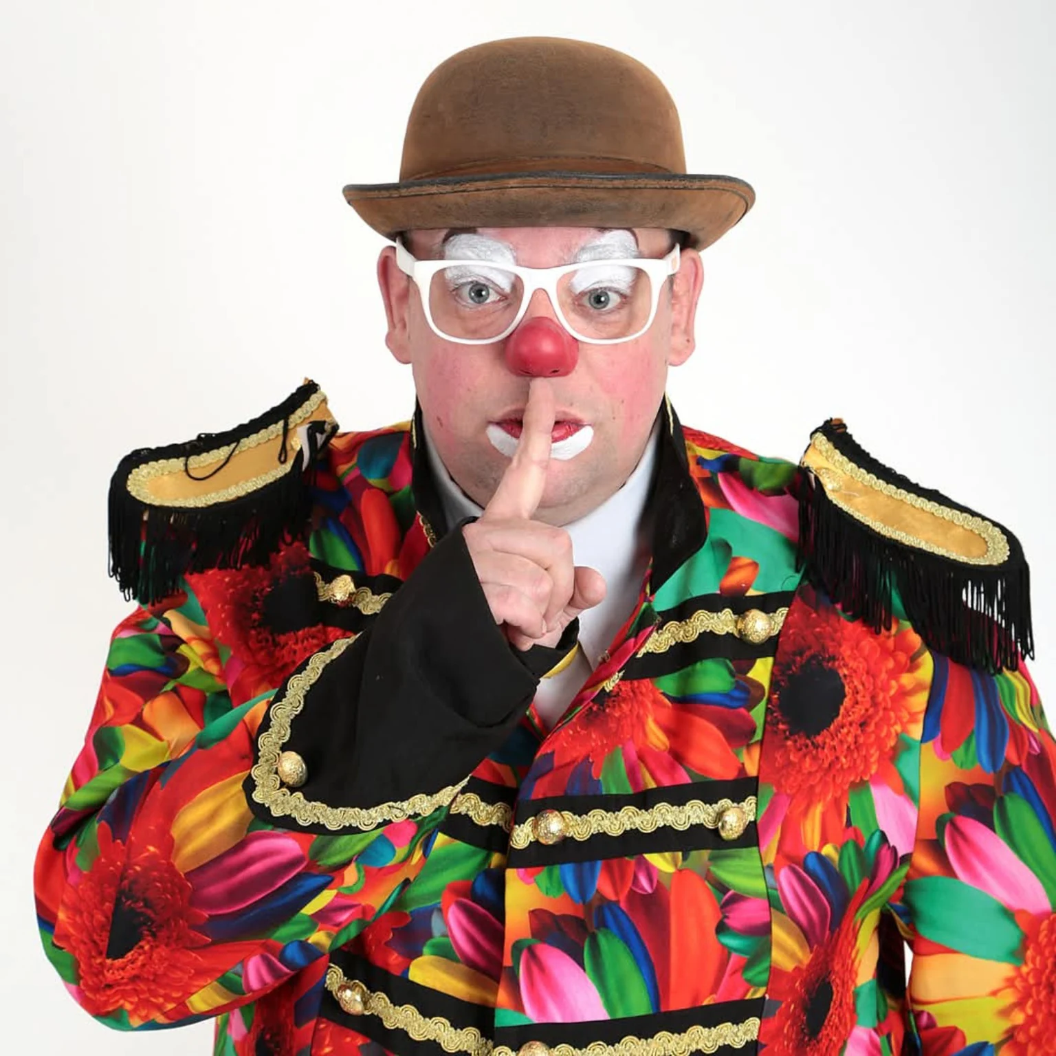 Clown Spekkie tijdens kinderentertainment