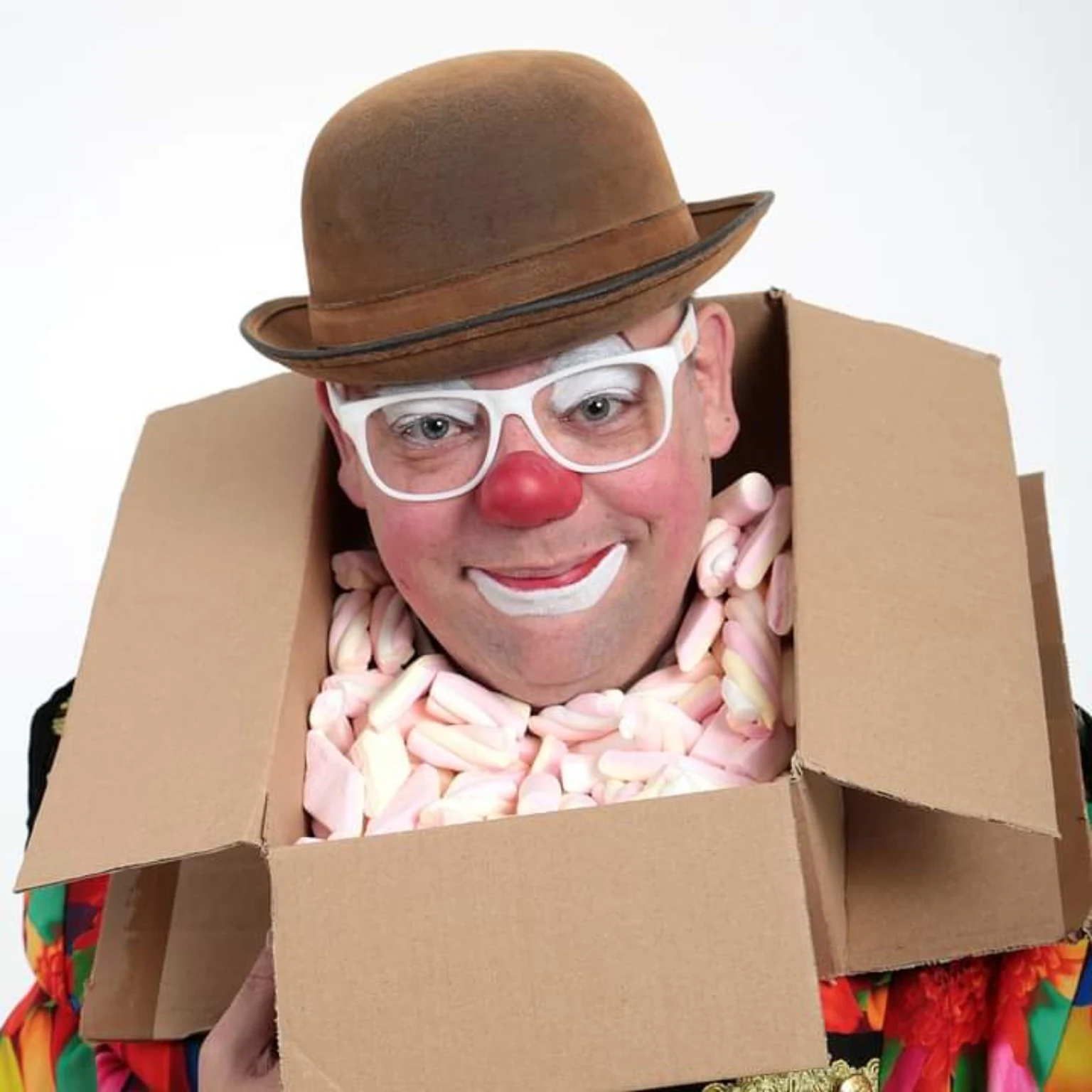 Clown Spekkie tijdens kinderentertainment